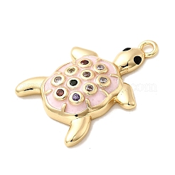 Латунные микро проложить кубического циркония подвески KK-H089-02G