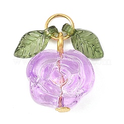 7 шт. 7-цветные прозрачные подвески из обычного стекла&nbsp;PALLOY-JF04620-02