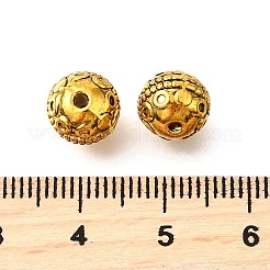 Сплавочные овальные бусины тибетского стиля &nbsp;TIBE-L008-12AG