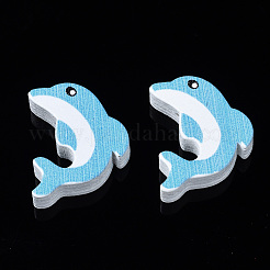 Набивные натуральные деревянные бусины WOOD-S055-27