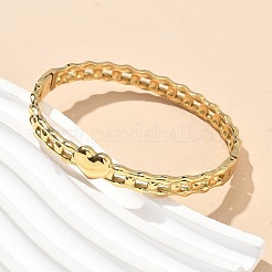 Шарнирные браслеты из нержавеющей стали 304 для женщин AJEW-P127-27G