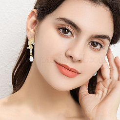 10 шт. латунная фурнитура для сережек-гвоздиков с микропаве из кубического циркония&nbsp;KK-BBC0020-35