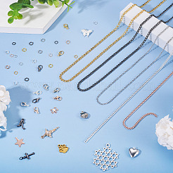 Наборы для изготовления подвесок из сплава и железных цепей&nbsp;DIY-TA0013-17