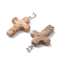 Естественного изображения яшмы подвески&nbsp;G-PW0006-02P-28