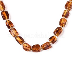Ожерелья из натуральных янтарных самородков&nbsp;NJEW-T019-06