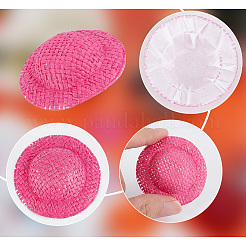 24 шт. 8-цветная мини-шляпка для куклы ручной работы из ткани DIY-DR0001-63