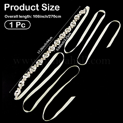 Сплав горный хрусталь листовая цепь ремень AJEW-WH20072-40