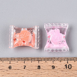 Прозрачные пластиковые бусины KY-T041-22