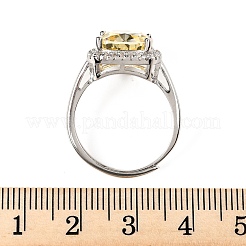 Регулируемые 925 серебряные манжеты с микропаве из кубического циркония для женщин RJEW-F183-01C-02