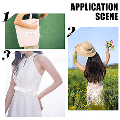 2 ярд цветочной кружевной отделки из полиэстера&nbsp;OCOR-CY0002-69C