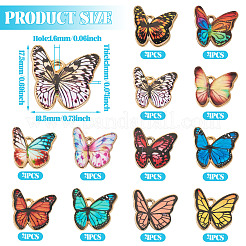 48шт 12 цвета сплава эмалевые подвески&nbsp;FIND-TA0007-97