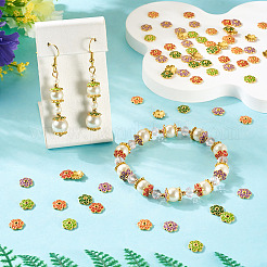 200 шт. 5-цветные эмалевые колпачки для бусин&nbsp;FIND-TA0008-37