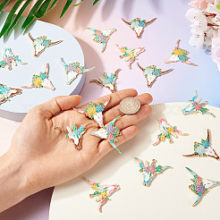 24шт 6 стиля подвески из сплава с эмалью&nbsp;ENAM-TA0002-51