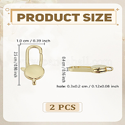 2 шт. латунные застежки-лобстеры&nbsp;KK-LP0004-46