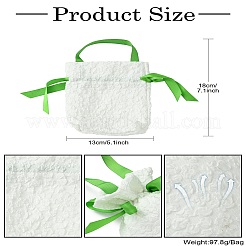 Тканевые высокие жаккардовые цветочные сахарные подарочные сумки на шнурке с ручкой ST-CJ0004-01D