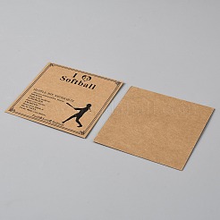 Карты дисплея браслета крафт-бумаги CDIS-WH0045-001