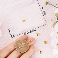 Плоские круглые 925 стерлингового серебра шариков прокладки STER-BBC0005-56C-G