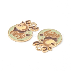 Рождественские эмали сплава подвески&nbsp;ENAM-D047-07G-07