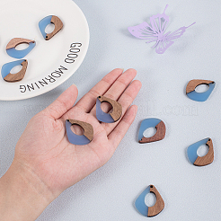 Подвески из смолы и дерева&nbsp;RESI-OL0001-08D