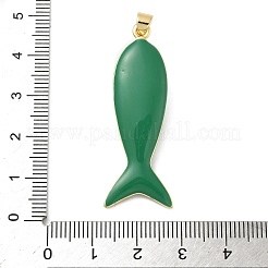 Рыба из латуни микро проложить Цирконом подвески&nbsp;KK-K408-49G-06