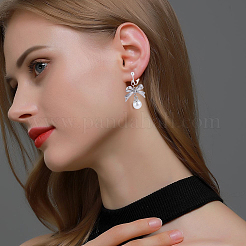 Латунные клипсы серьги&nbsp;KK-BBC0016-10S