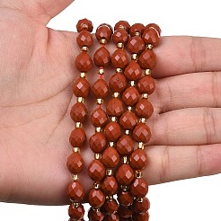 Натуральные красные яшмы бусы пряди&nbsp;G-F809-A50-01