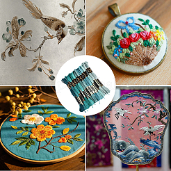 Полиэфирные нитки для вышивания&nbsp;OCOR-WH20074-13B-01B