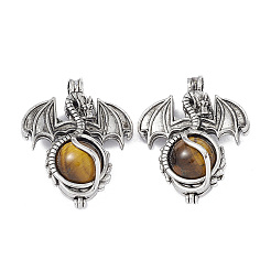 Природных тигровый глаз подвески&nbsp;G-P491-02AS-04