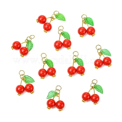 50шт. подвески из акрила в виде вишни&nbsp;PALLOY-CJ00164