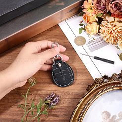 1 комплект брелоков-подвесок из коровьей кожи&nbsp;KEYC-CL0001-26A