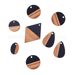 Подвески из смолы и дерева&nbsp;RESI-CJ0001-43