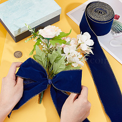 10 ярд односторонней бархатной ленты&nbsp;OCOR-WH0092-39C