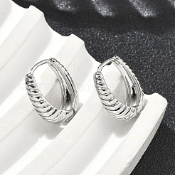 Латунные серьги обруча&nbsp;EJEW-D320-15P