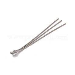 Большие кулоны из латуни с микропейвом и прозрачным фианитом&nbsp;LS-KK-G510-17P