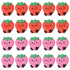 10шт 2 цвета силиконовые фокусные бусины&nbsp;SIL-YW0001-93