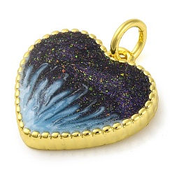 Латунь эмаль подвески&nbsp;KK-S401-17G-C