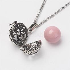 Латунным сепаратором подвесные ожерелья NJEW-JN01868