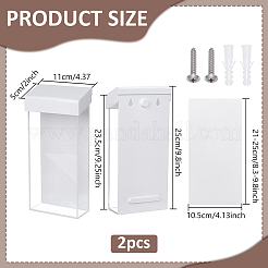 Акриловый уличный держатель брошюр&nbsp;AJEW-WH0077-047A
