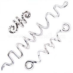 6 шт. 3 стиля манжеты из сплава для волос OHAR-SC0001-11B