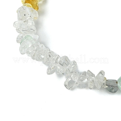 Женские эластичные браслеты из натурального зеленого авантюрина&nbsp;BJEW-JB10875