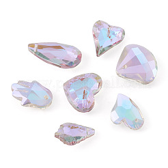 70шт 7 стильные гальванические граненые стеклянные подвески&nbsp;EGLA-TA0001-11