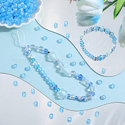 1500 шт. Прозрачные акриловые бусины OACR-SP0001-25A