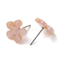 Акриловые серьги-гвоздики OACR-E021-02P