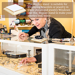 Шасси для ювелирных украшений из бархата ODIS-WH0001-33A