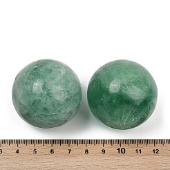 Натуральные зеленые флюоритовые бусины-сферы G-I367-07K