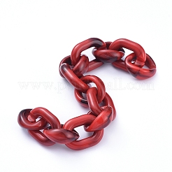 Прозрачная акриловая цепочка ручной работы AJEW-JB00546-02