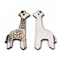 Незаконченные подвески из натурального тополя&nbsp;LS-WOOD-N006-58