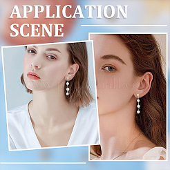 Латунные серьги со стразами KK-BBC0021-13G