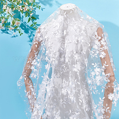 Кружевная ткань из полиэстера DIY-WH0661-54