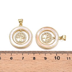 Латунные микропаве прозрачные подвески с фианитом&nbsp;KK-N254-189G